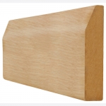 LPD MDF Veneered Oak Skirting 146mm Chamfered (4 x 3m pack)